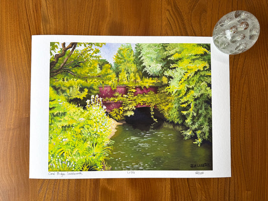 Saddleworth Canal Bridge, Limited Edition Giclèe Print (A3)