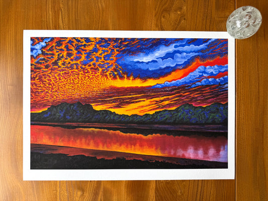 Kippford Sunset, Limited Edition Giclèe Print (A2)