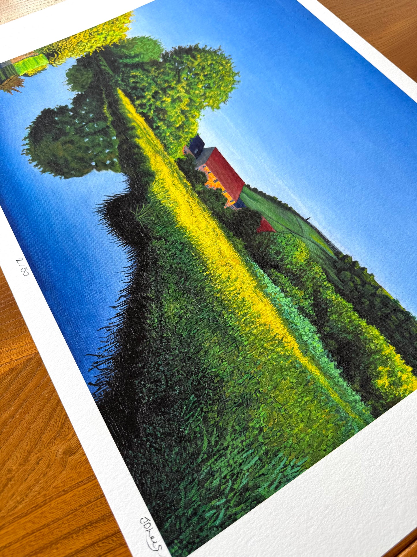Mossley Summer Evening, Limited Edition Giclèe Print (A2)