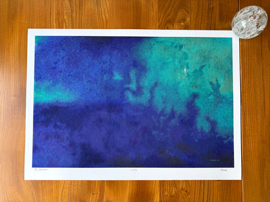 The Swimmer, Limited Edition Giclèe Print (A2)