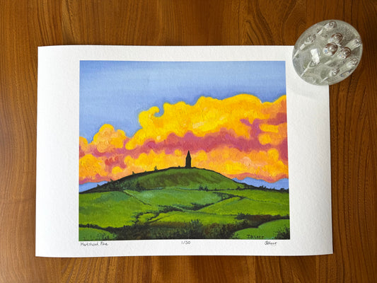 Hartshead Pike, Limited Edition Giclèe Print (A3)