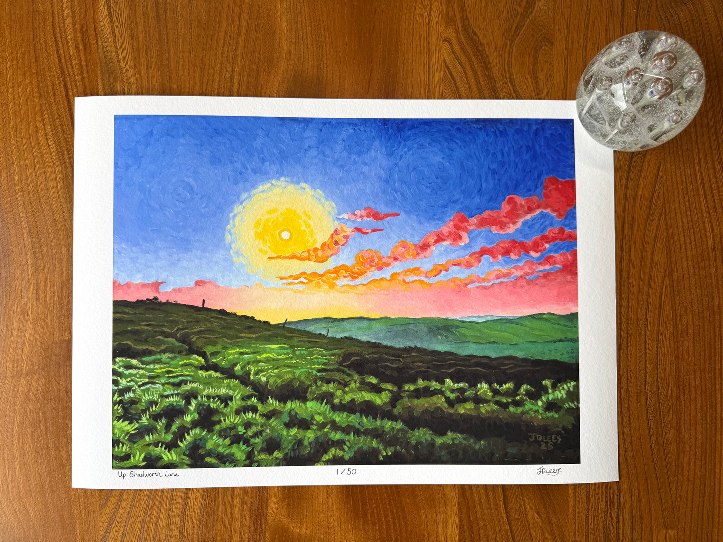 Up Shadworth Lane, Limited Edition Giclèe Print (A3)