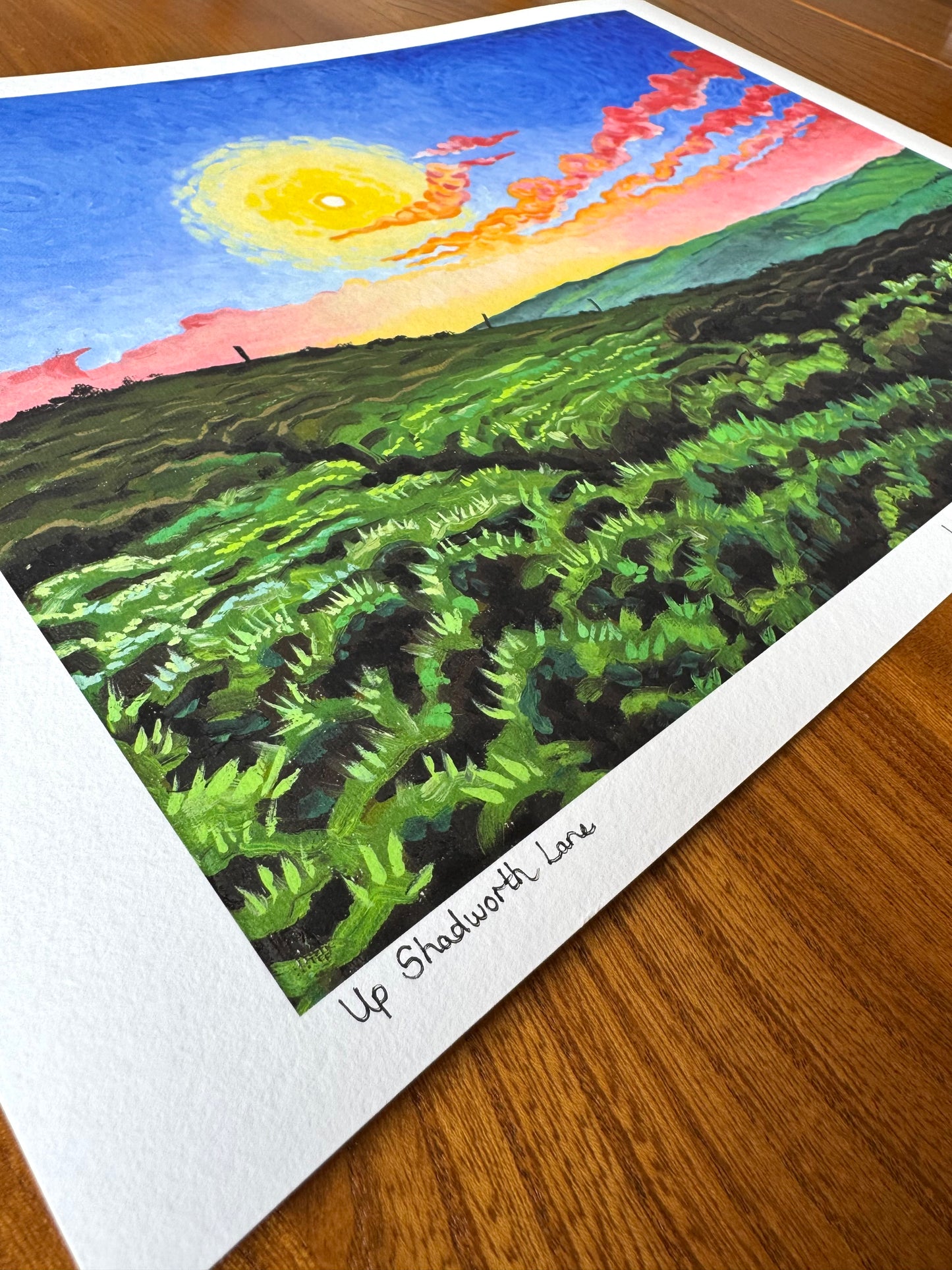 Up Shadworth Lane, Limited Edition Giclèe Print (A3)