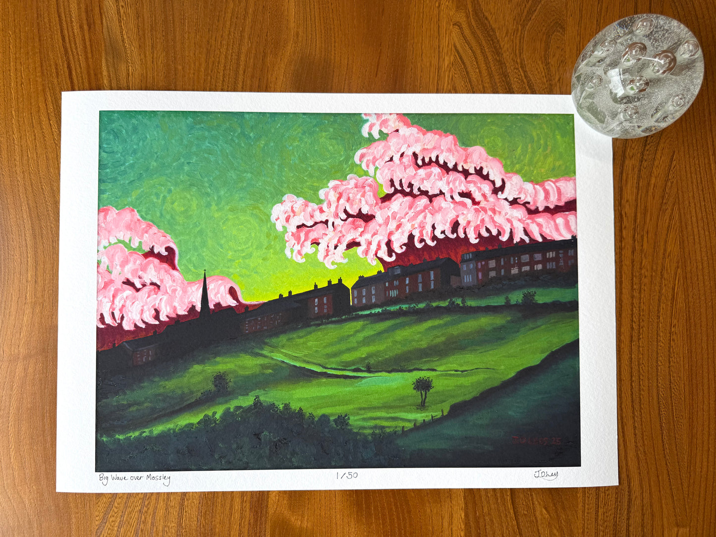 Big Wave over Mossley, Limited Edition Giclèe Print (A3)