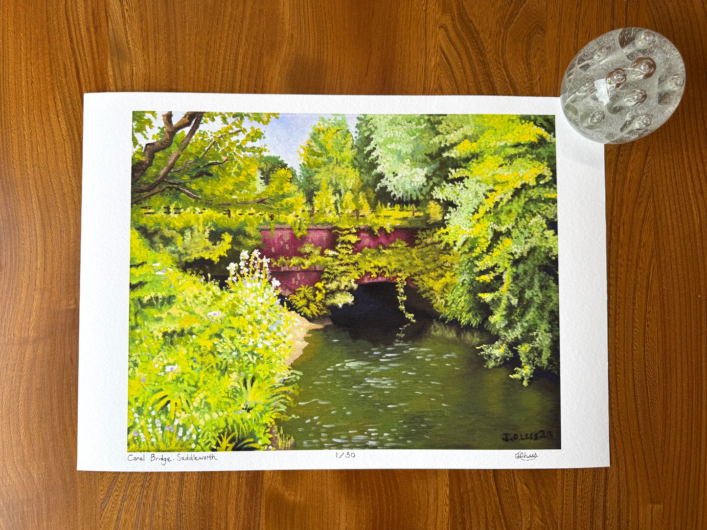 Saddleworth Canal Bridge, Limited Edition Giclèe Print (A3)