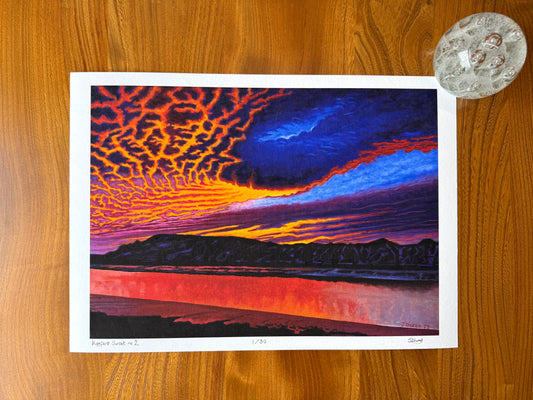 Kippford Sunset no 2, Limited Edition Giclèe Print (A3)
