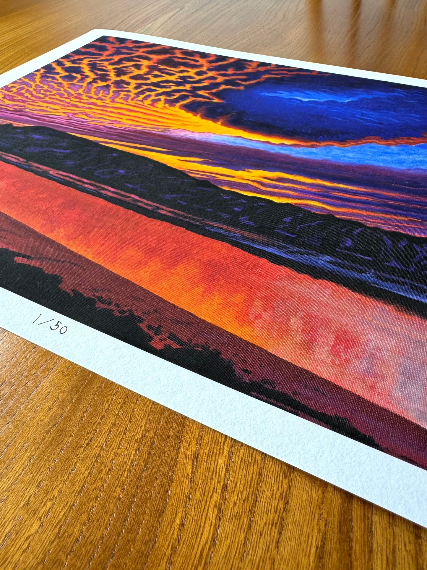 Kippford Sunset no 2, Limited Edition Giclèe Print (A3)