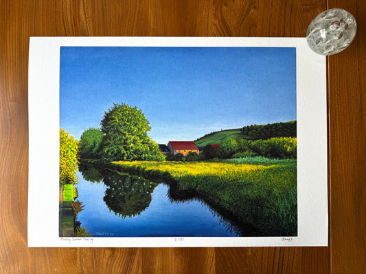 Mossley Summer Evening, Limited Edition Giclèe Print (A2)