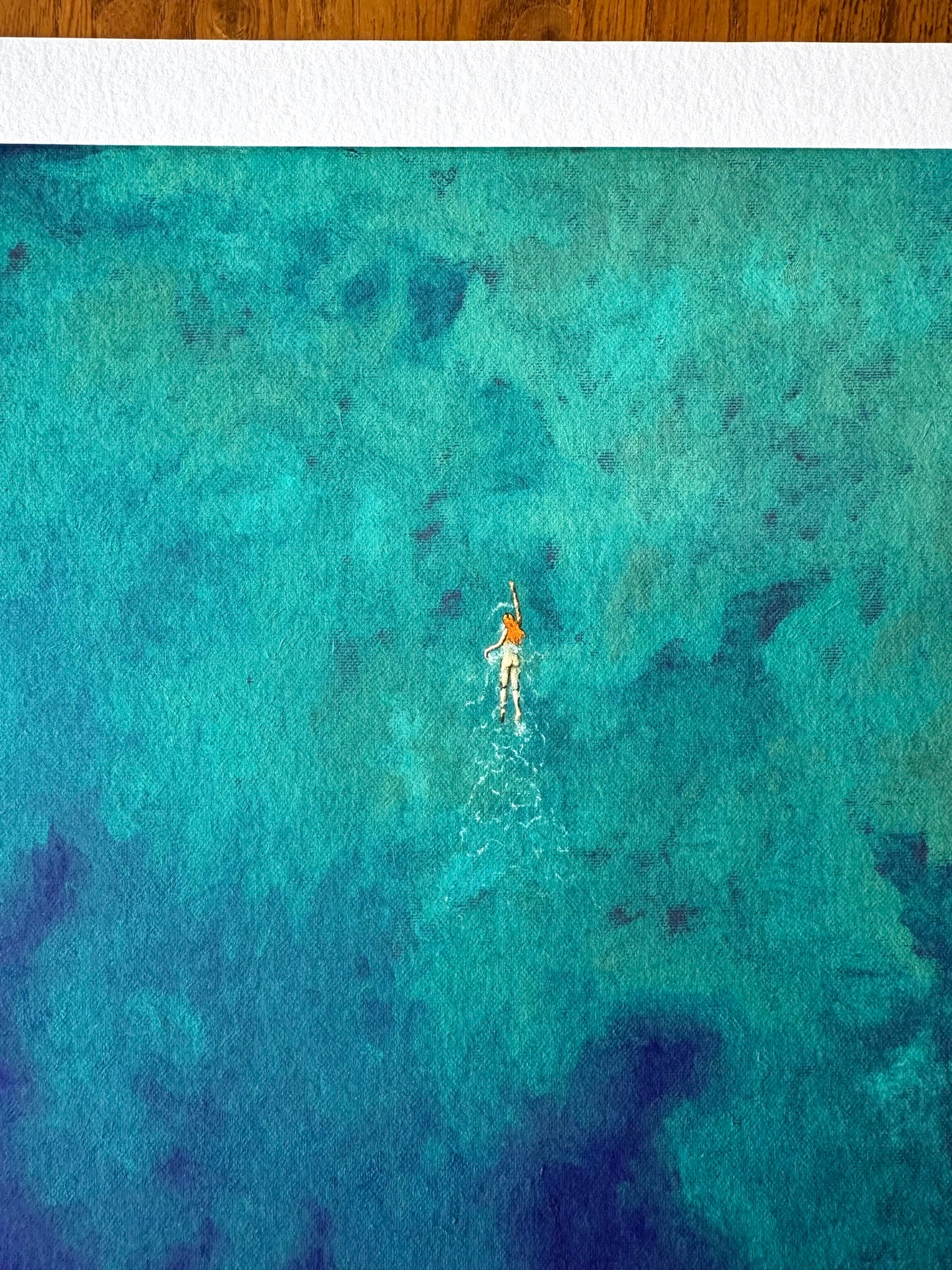 The Swimmer, Limited Edition Giclèe Print (A2)