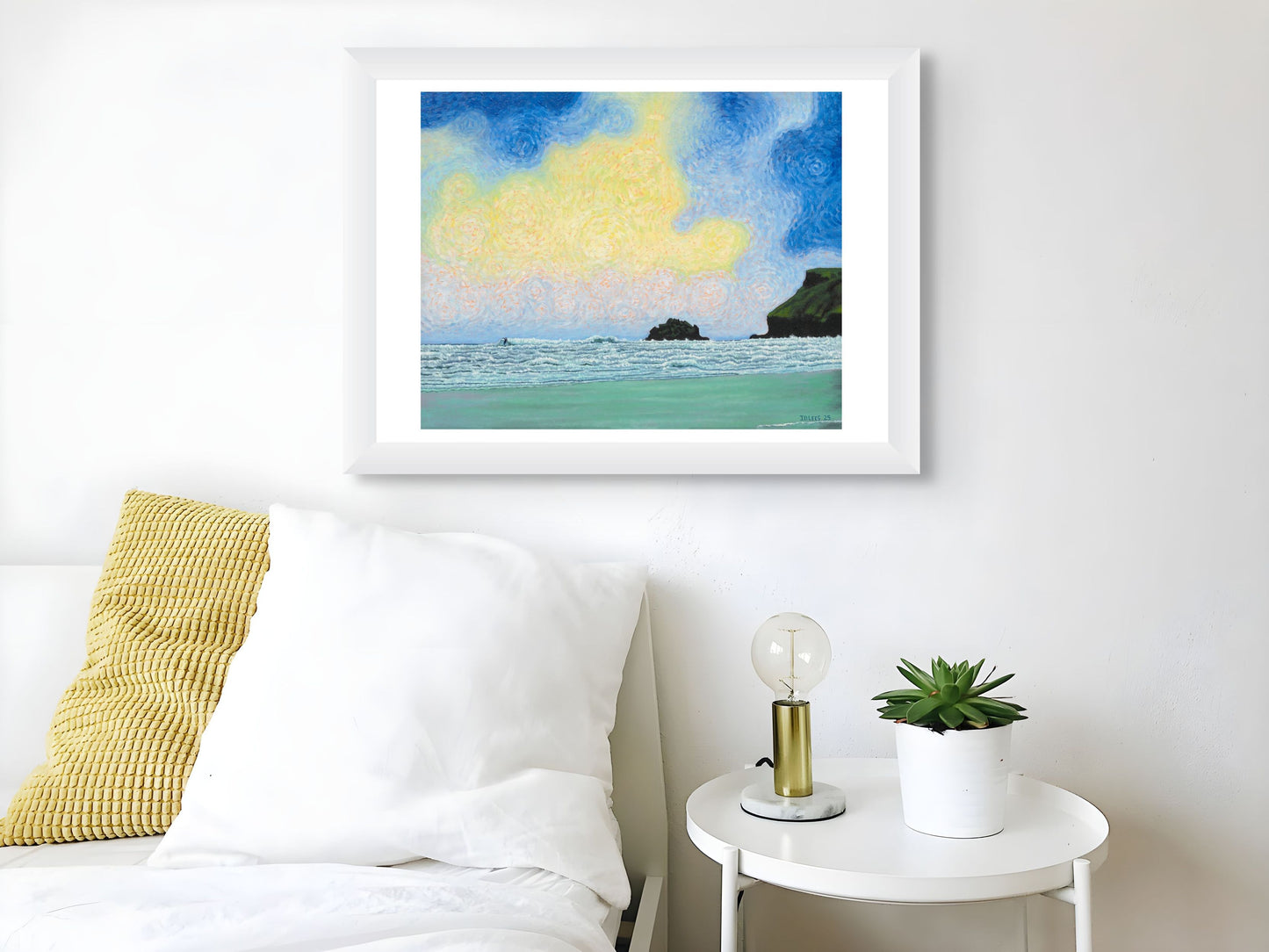 Polzeath Surfer, Limited Edition Giclèe Print (A2)